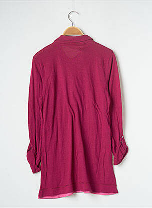 Polo coupe droite manches longues violet BANANA MOON femme