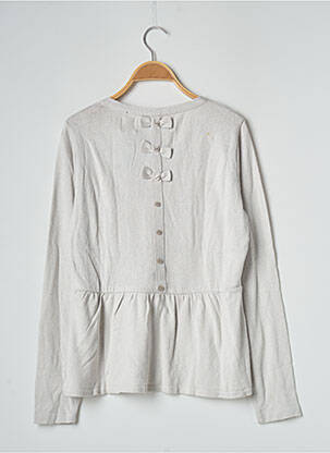 Pull stretch manches longues gris BANANA MOON femme