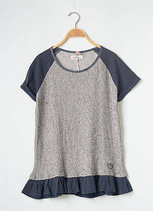 Top manches courtes manches courtes bleu KELLY ROSE femme