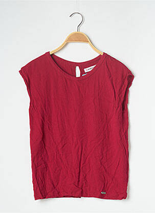 Top coupe fluide sans manche rouge BANANA MOON femme
