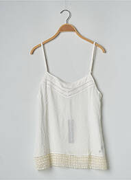 Top col v fines bretelles blanc BANANA MOON femme