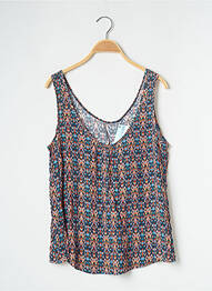 Top imprimé fantaisie sans manche bleu BANANA MOON femme