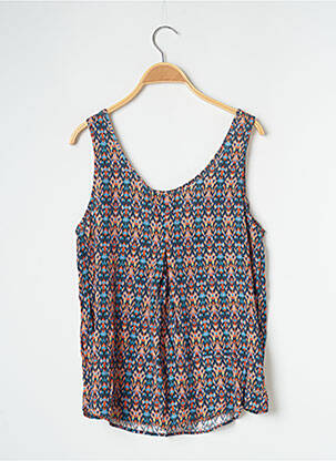 Top imprimé fantaisie sans manche bleu BANANA MOON femme