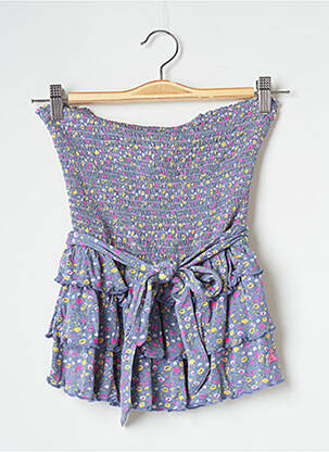 Top stretch sans manche bleu BANANA MOON femme