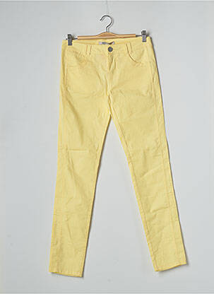 Pantalon slim stretch taille normale jaune BANANA MOON femme