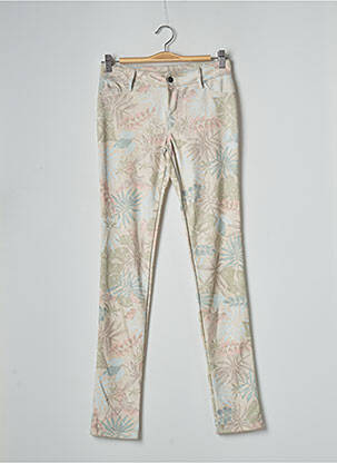 Pantalon slim stretch taille normale vert BANANA MOON femme