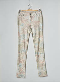 Pantalon slim stretch taille normale vert BANANA MOON femme