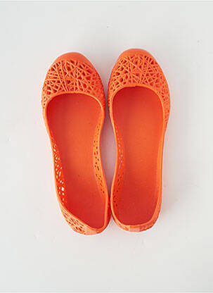 Chaussures aquatiques bout rond talon plat jusqu'à 3cm orange BANANA MOON femme