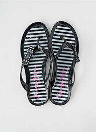 Tongs talon plat jusqu'à 3cm noir BANANA MOON femme