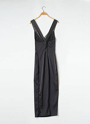 Robe longue coupe cintrée fines bretelles noir NASTY GAL femme