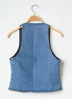 Gilet sans manche coupe cintrée bleu PARISIENNE ET ALORS femme