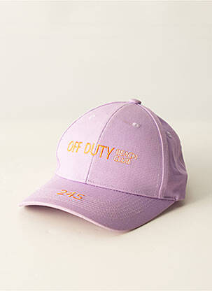Casquette violet OFF DUTY BEACH CLUB pour femme