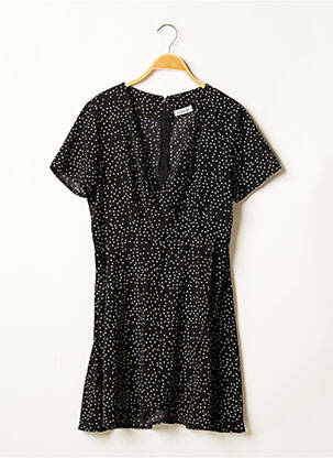 Robe courte coupe fluide manches courtes noir NOT YOUR GIRL femme