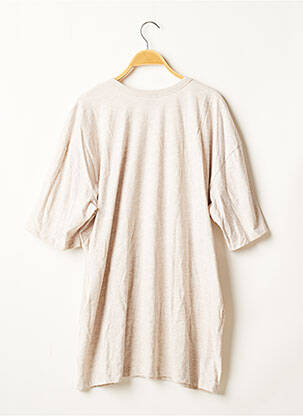 Tunique manches courtes col rond beige ASOS femme