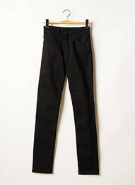 Jeans coupe slim broderie rivets taille haute noir LEE COOPER femme