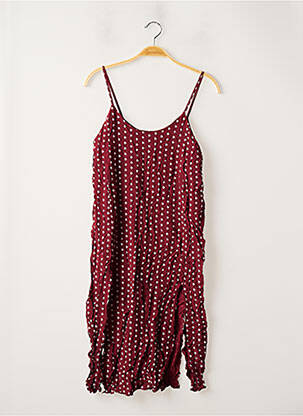 Robe mi-longue imprimé fantaisie fines bretelles rouge & OTHER STORIES femme