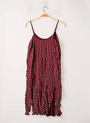 Robe mi-longue imprimé fantaisie fines bretelles rouge & OTHER STORIES femme