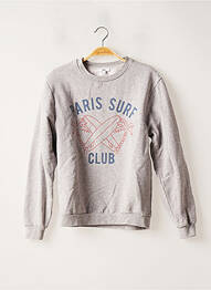 Sweat-shirt stretch manches longues gris RAD femme