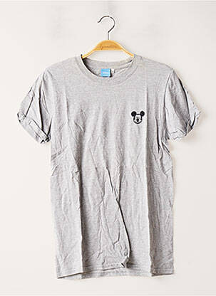 T-shirt coupe droite manches courtes gris DISNEY femme