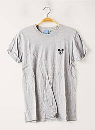 T-shirt coupe droite manches courtes gris DISNEY femme