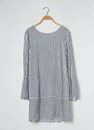 Robe courte manches longues manches longues bleu VILA femme