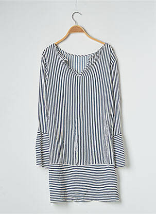 Robe courte coupe fluide manches longues bleu VILA femme