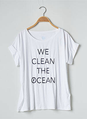 Top stretch manches courtes blanc SAVE THE DUCK femme
