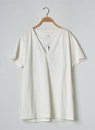 Top stretch manches courtes blanc LI Q femme