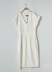 Robe mi-longue blanc DEUX. BY ELINE DE MUNCK pour femme seconde vue