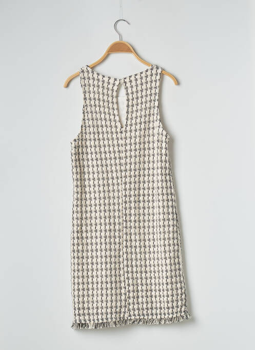 Robe mi-longue beige MANGO pour femme