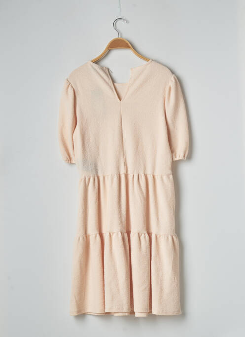Robe mi-longue beige ONLY pour femme
