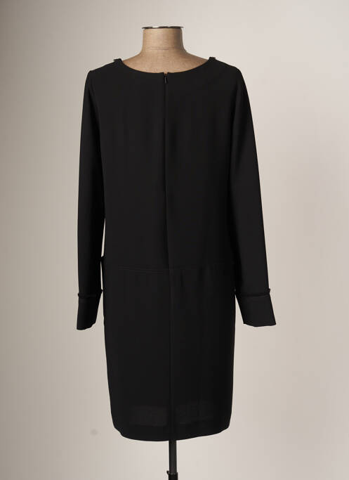 Robe courte fermeture zippée au dos manches longues noir ZYGA femme
