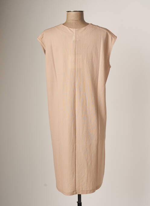 Robe mi-longue beige AMS PURE pour femme