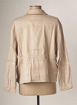 Veste casual poches beige EVA KAYAN femme