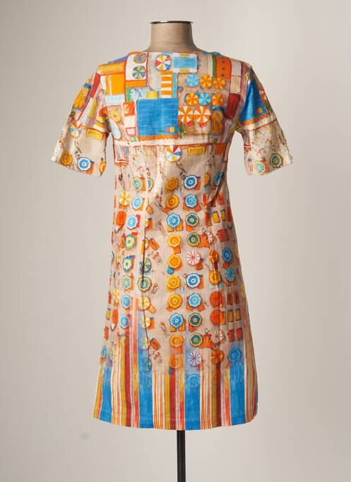 Robe courte orange AVENTURES DES TOILES pour femme