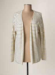 Gilet manches longues manches longues beige DES PETITS HAUTS femme