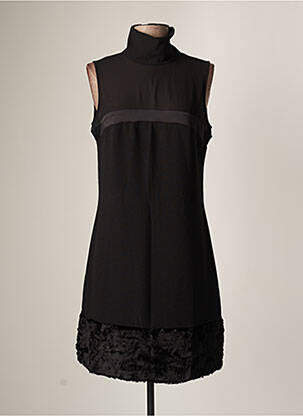 Robe courte sans manche sans manche noir POUSSIERE D'ETOLE femme