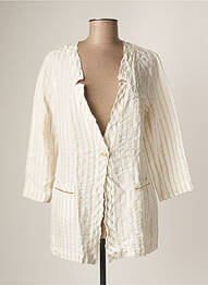 Veste casual coupe droite beige NANA NUCCI femme