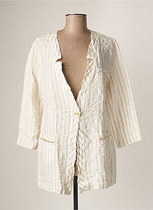 Veste casual coupe droite beige NANA NUCCI femme