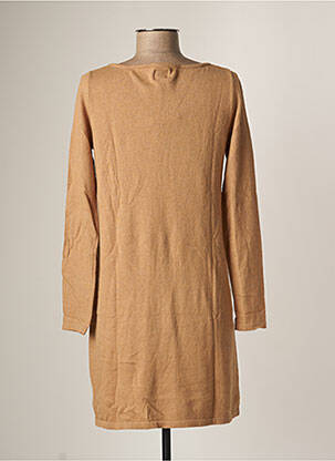Robe pull coupe droite manches longues beige DES PETITS HAUTS femme