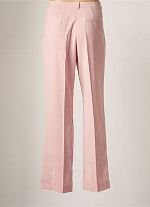 Pantalon chino fermeture zippée sous rabat boutonné taille normale rose GAROU PARIS femme