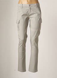 Pantalon cargo poches taille basse gris SO SOON femme