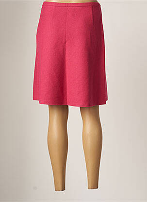 Jupe mi-longue stretch rose ZYGA femme