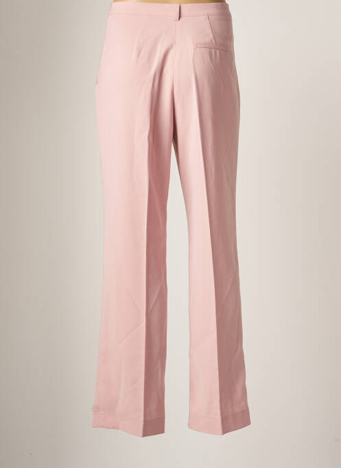 Pantalon chino fermeture zippée sous rabat boutonné taille normale rose GAROU PARIS femme