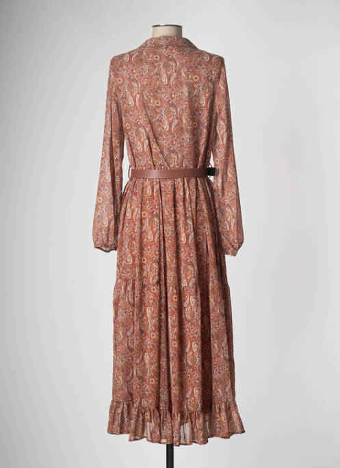 Robe longue marron AMELIE & AMELIE pour femme