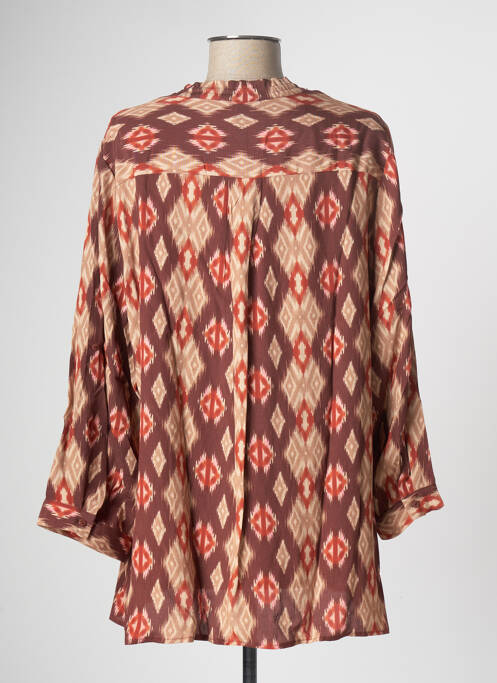 Tunique manches longues marron NOOGAT BY AKOZ pour femme