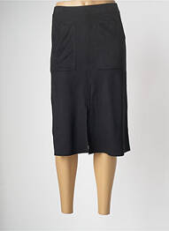 Jupe mi-longue taille haute noir OXANA femme