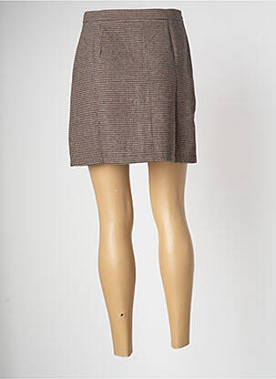 Jupe courte poches marron KILIBBI femme