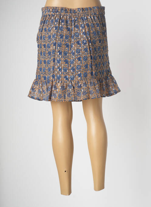 Jupe courte bleu AN' GE pour femme