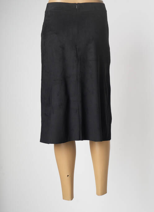 Jupe mi-longue noir OXANA pour femme